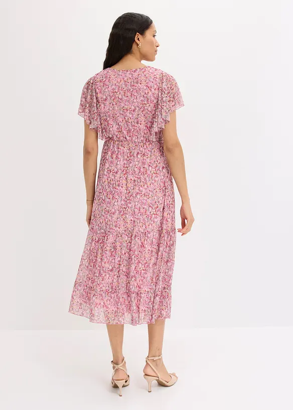 Abito midi in morbido mesh, bonprix