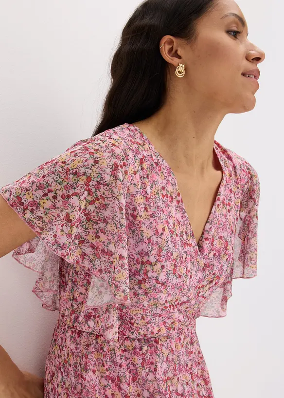 Abito midi in morbido mesh, bonprix