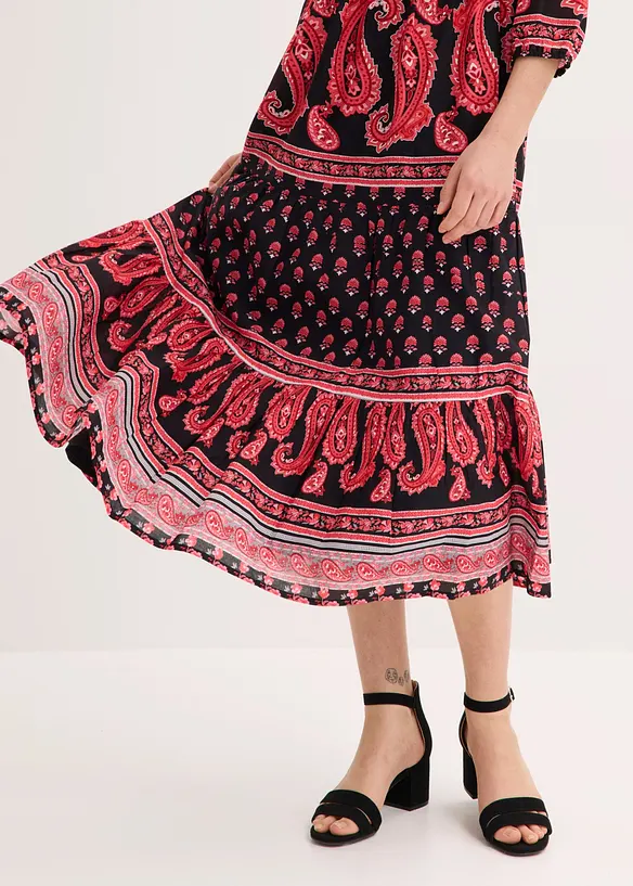 Abito midi in puro cotone, bonprix