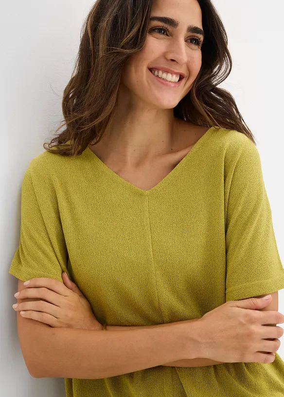 T-shirt effetto maglia, bonprix