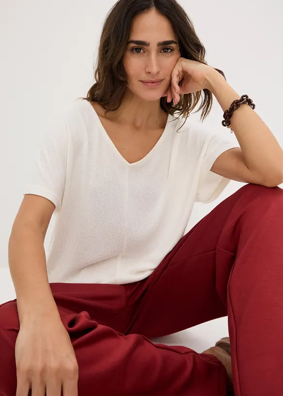 T-shirt effetto maglia, bonprix