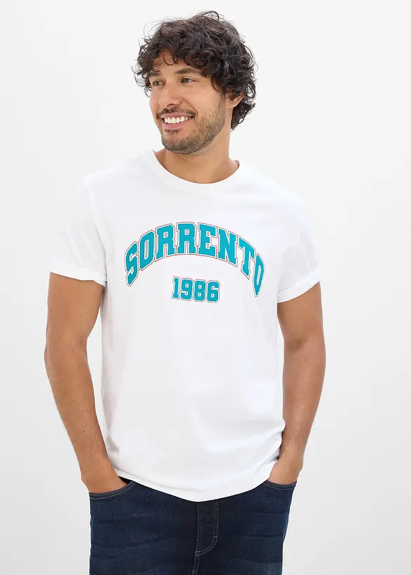T-shirt in puro cotone, bonprix