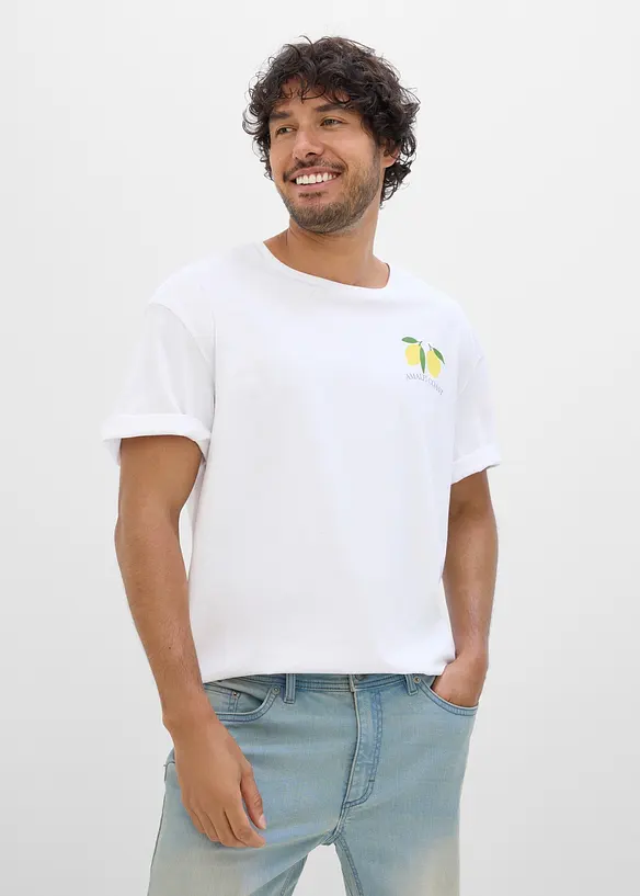 T-shirt in puro cotone biologico, loose fit, bonprix
