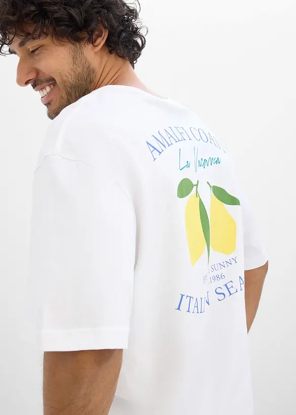 T-shirt in puro cotone biologico, loose fit, bonprix