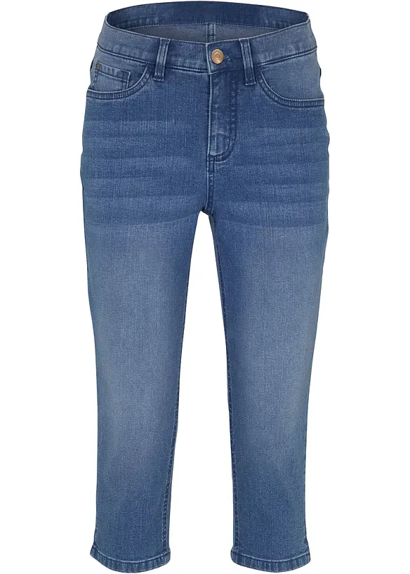 Jeans capri elasticizzati, bonprix