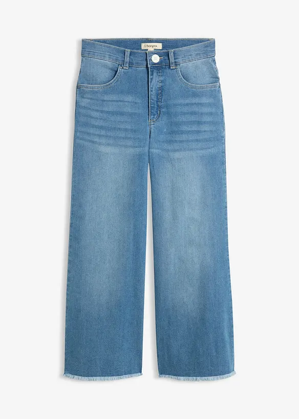 Jeans cropped wide fit, bonprix