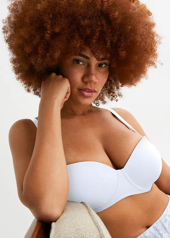 Reggiseno multiway con ferretto e cotone biologico (pacco da 2), bonprix