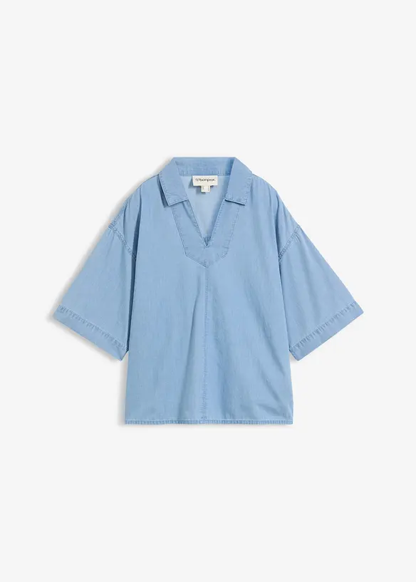 Tunica in jeans di cotone biologico, bonprix