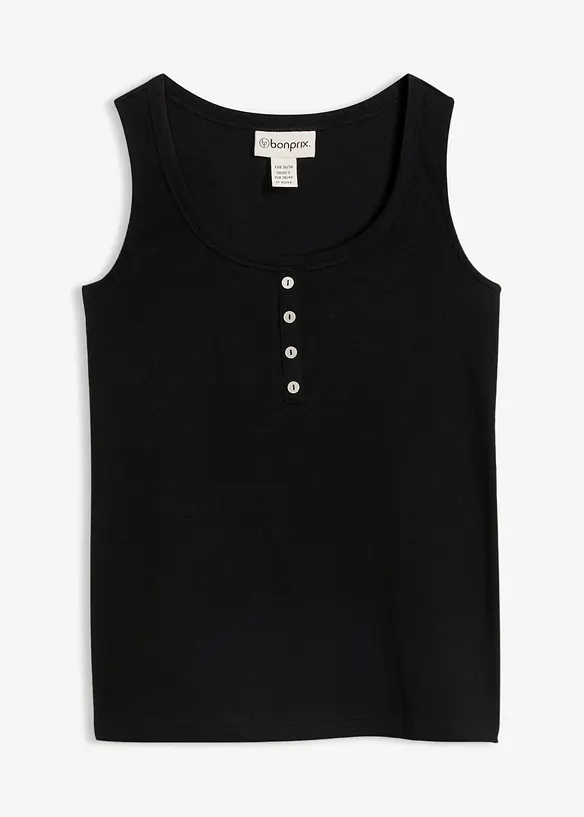 Top a costine lungo fino ai fianchi, bonprix