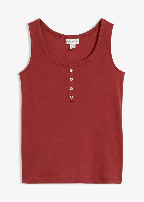 Top a costine lungo fino ai fianchi, bonprix