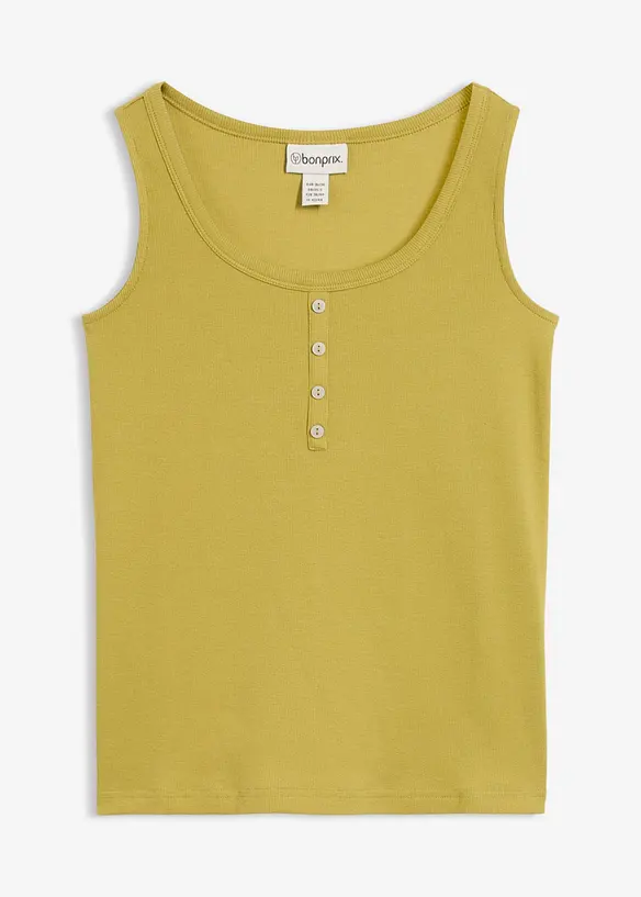 Top a costine lungo fino ai fianchi, bonprix