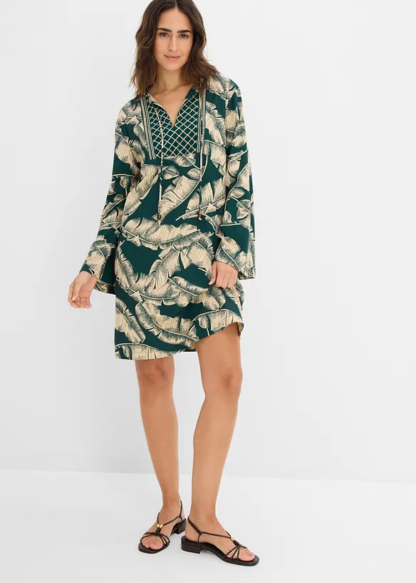 Abito tunica in misto viscosa fluido, bonprix