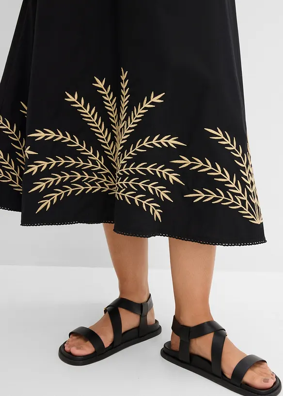 Gonna lunga con ricamo, bonprix