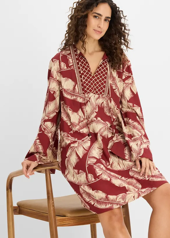 Abito tunica in misto viscosa fluido, bonprix