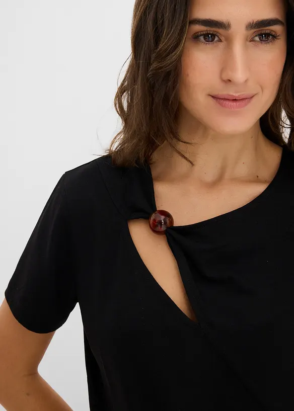 T-shirt in misto viscosa fluido, bonprix