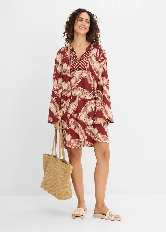 Abito tunica in misto viscosa fluido, bonprix