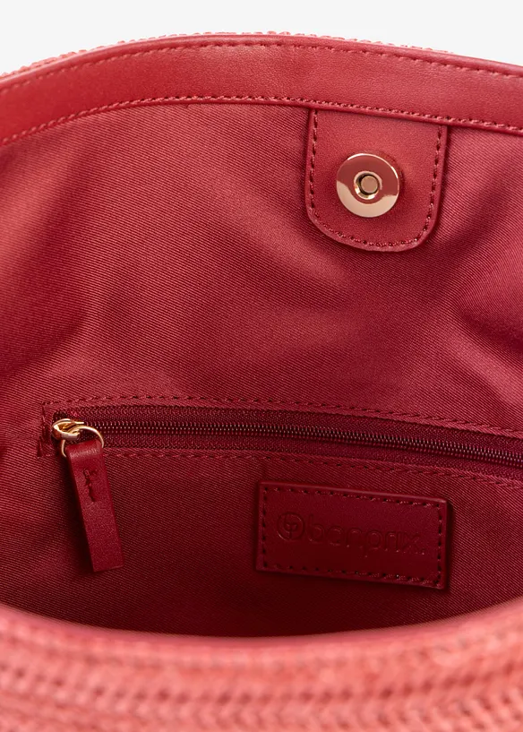 Borsa a sacco effetto paglia, bonprix