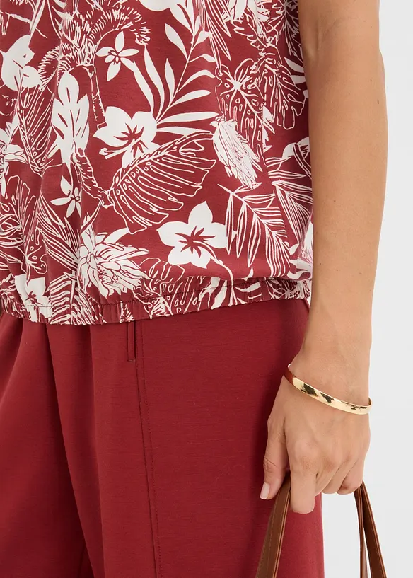 Top in jersey di misto viscosa, bonprix