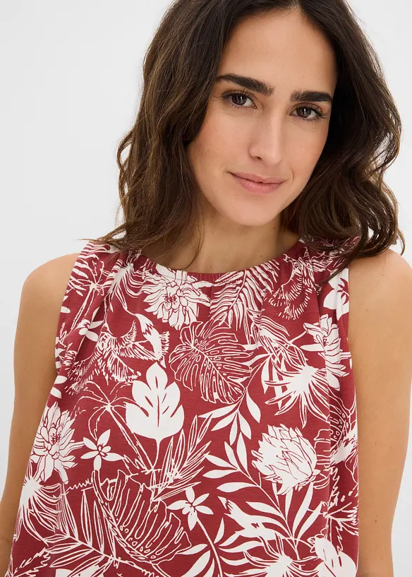 Top in jersey di misto viscosa, bonprix