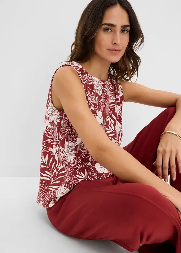 Top in jersey di misto viscosa, bonprix