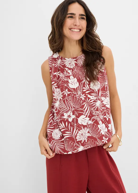 Top in jersey di misto viscosa, bonprix