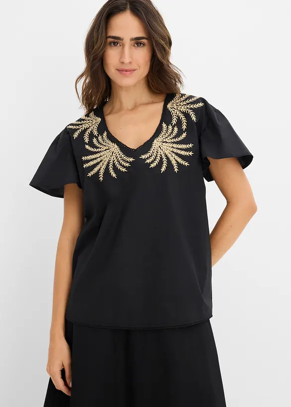 Blusa con ricamo, bonprix