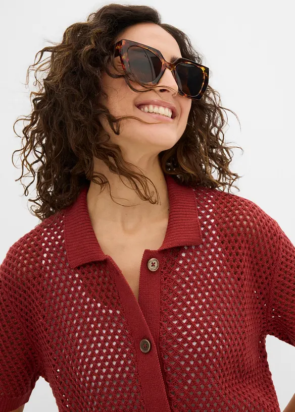 Cardigan traforato, bonprix