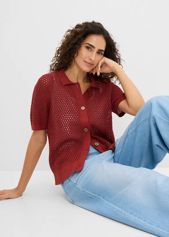 Cardigan traforato, bonprix