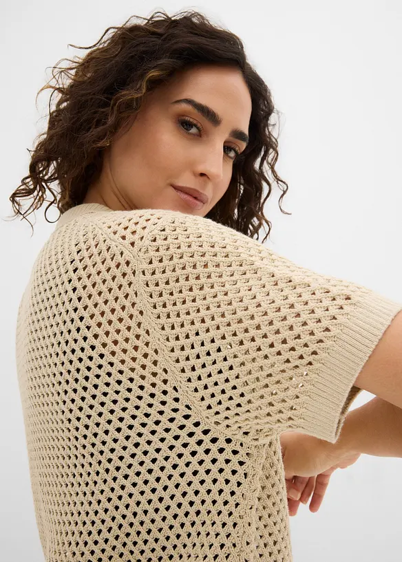 Cardigan traforato, bonprix