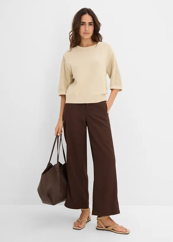 Maglione in misto cotone, bonprix