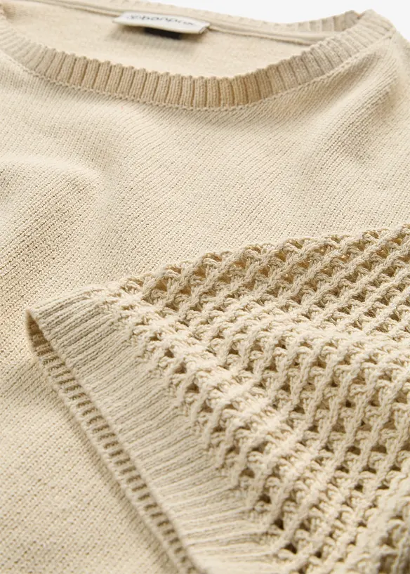 Maglione in misto cotone, bonprix