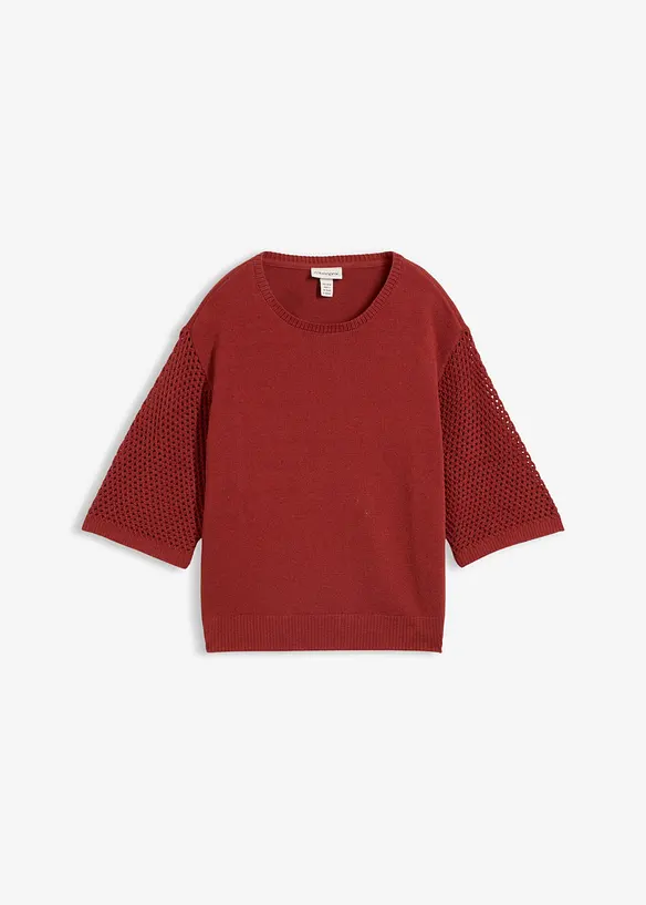 Maglione in misto cotone, bonprix