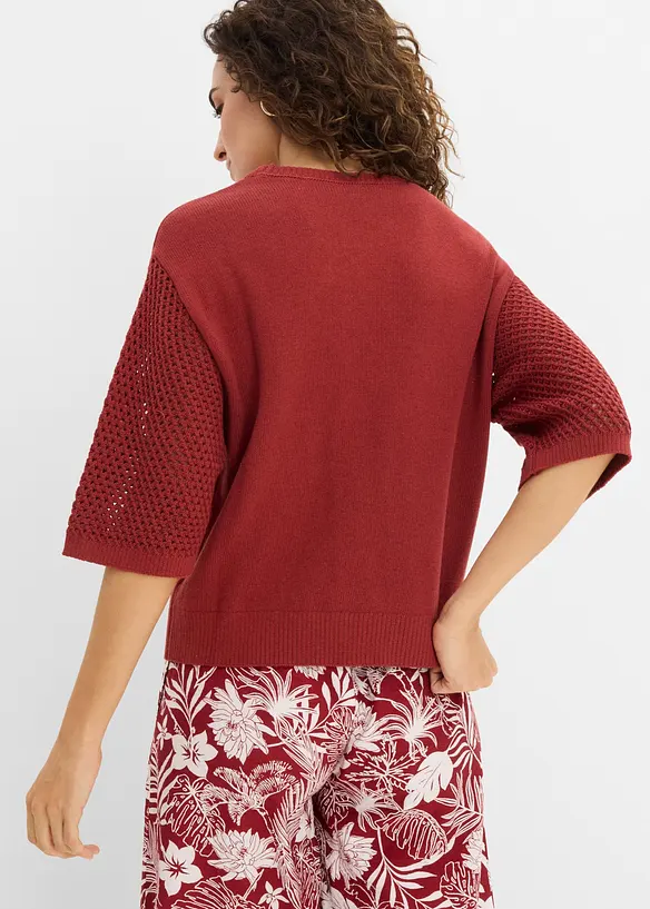 Maglione in misto cotone, bonprix