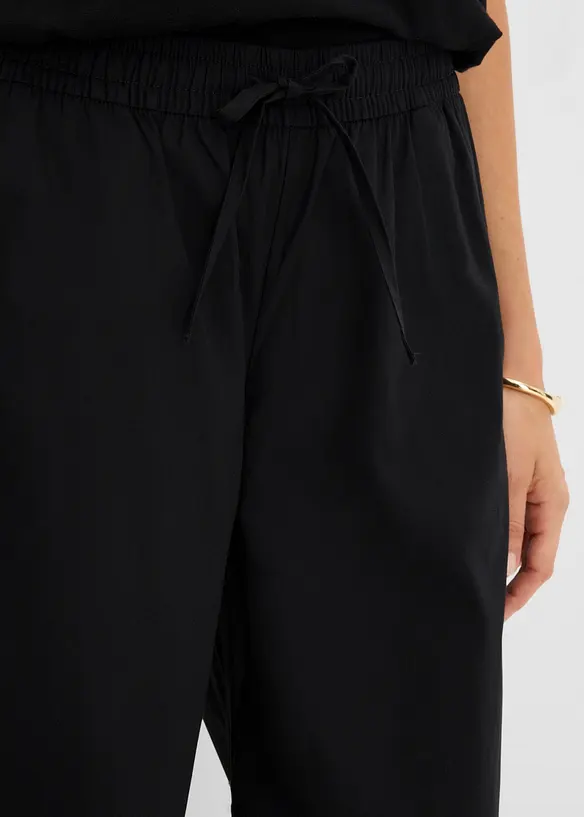 Pantaloni a palazzo con ricami, bonprix