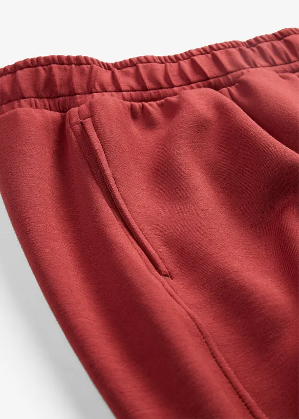 Pantaloni larghi effetto neoprene, bonprix