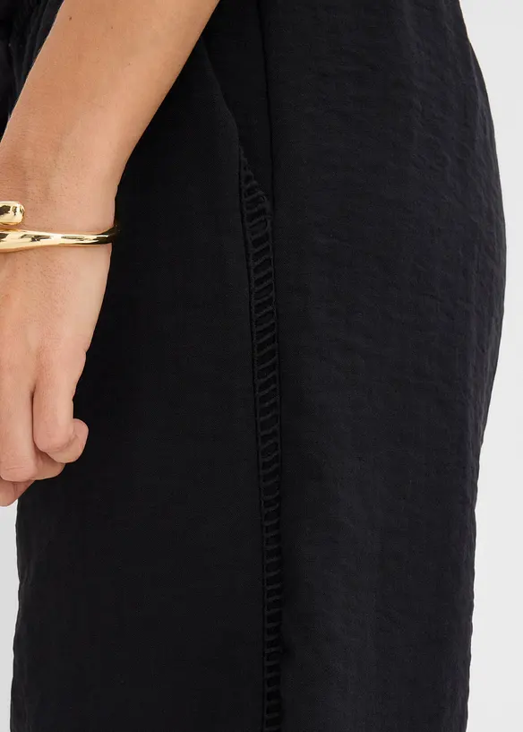 Bermuda in misto viscosa con elastico in vita, bonprix