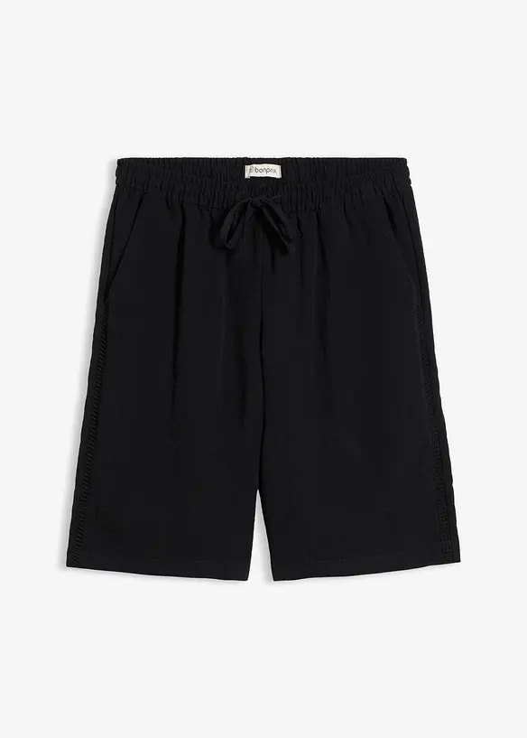 Bermuda in misto viscosa con elastico in vita, bonprix
