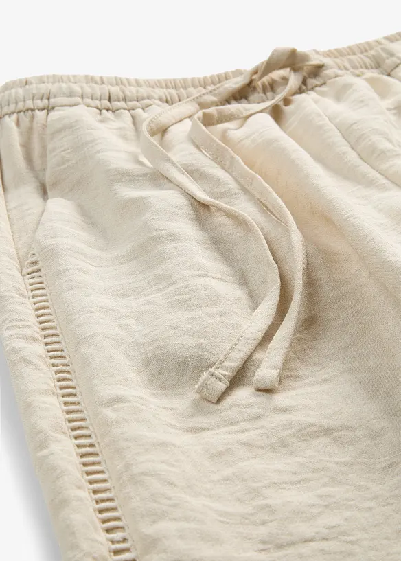 Bermuda in misto viscosa con elastico in vita, bonprix