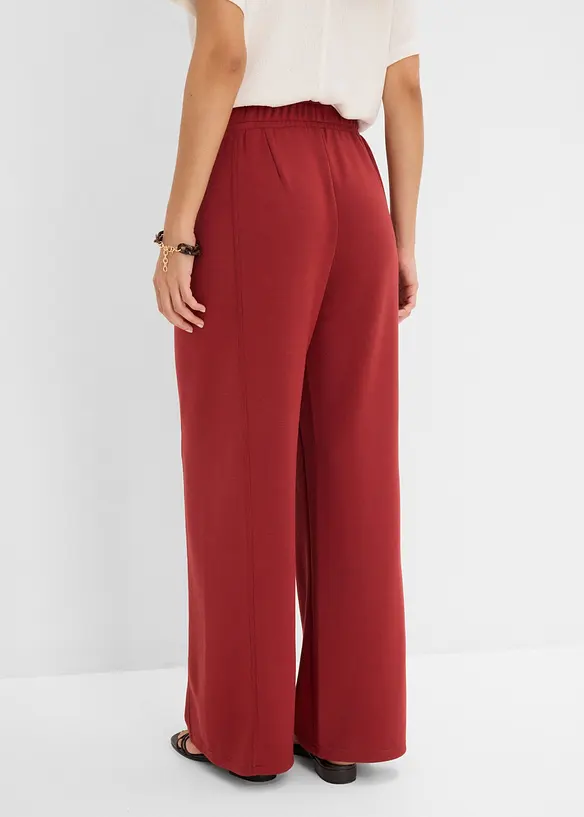 Pantaloni larghi effetto neoprene, bonprix