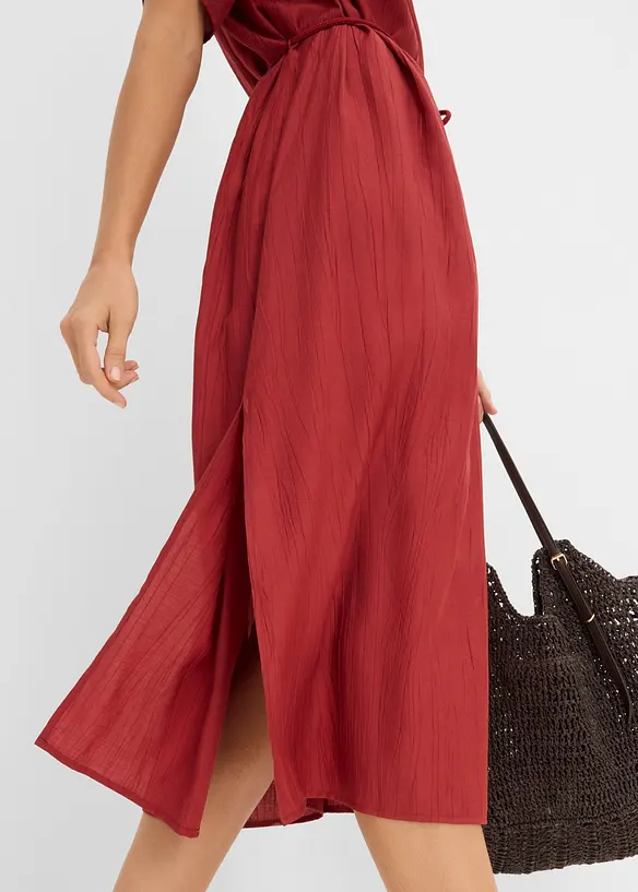 Abito midi in misto viscosa morbido, bonprix