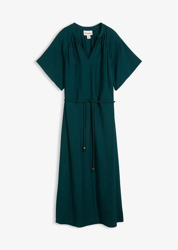 Abito midi in misto viscosa morbido, bonprix