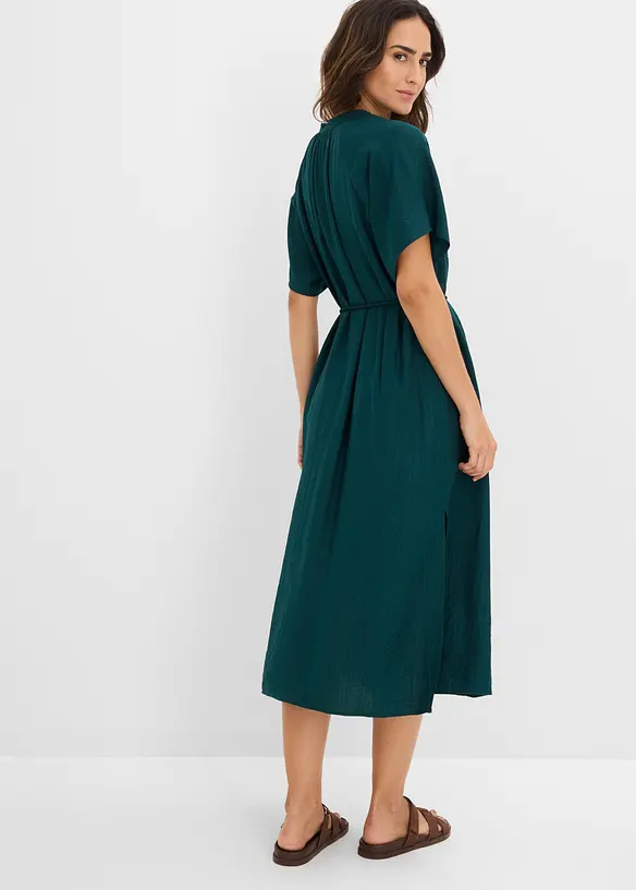 Abito midi in misto viscosa morbido, bonprix