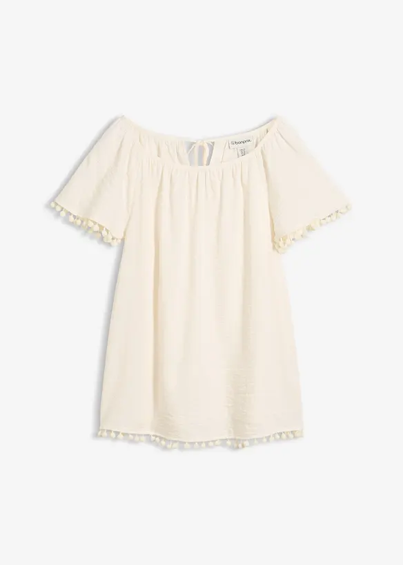 Blusa in misto viscosa morbido, bonprix