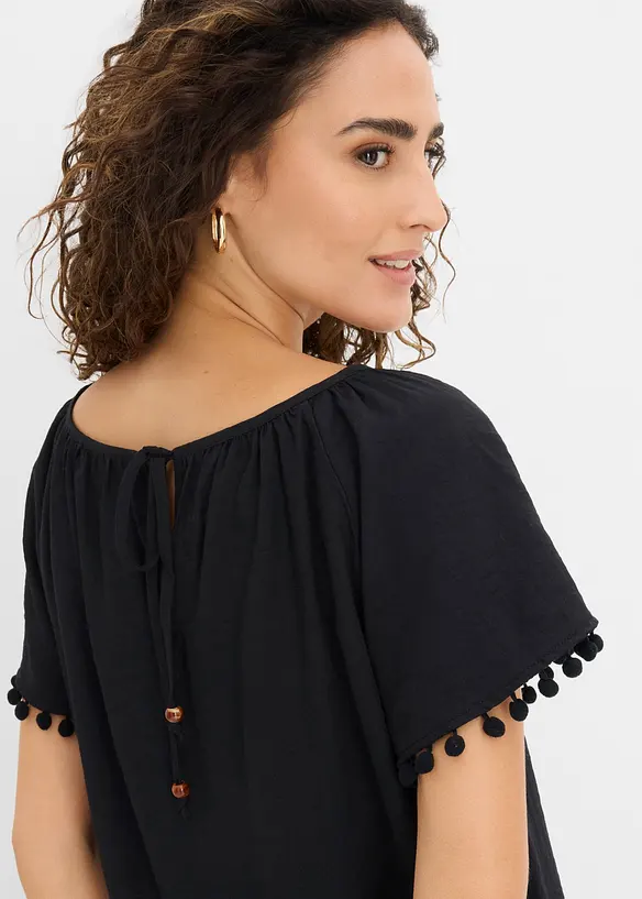 Blusa in misto viscosa morbido, bonprix