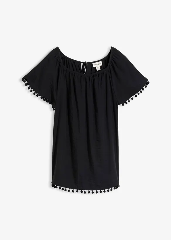 Blusa in misto viscosa morbido, bonprix