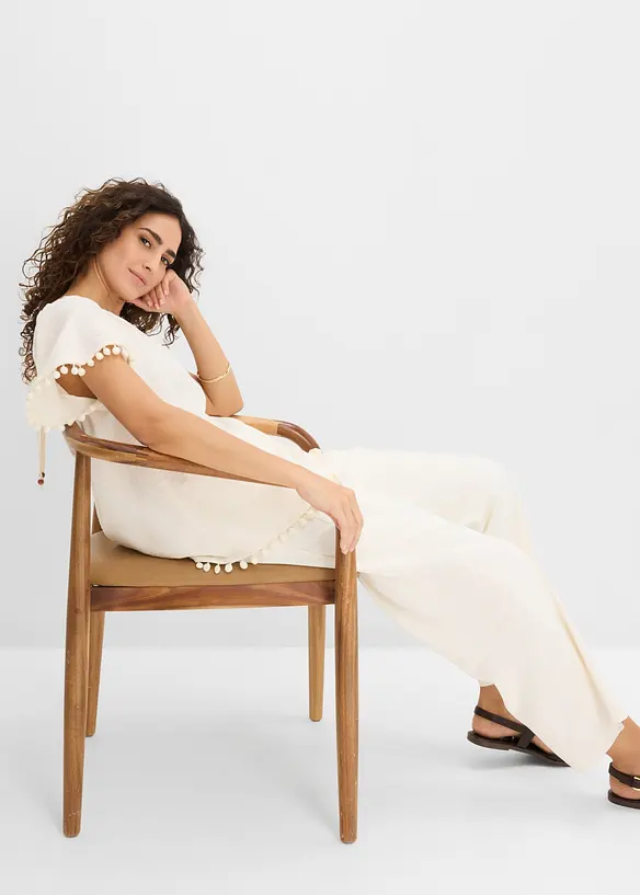 Blusa in misto viscosa morbido, bonprix