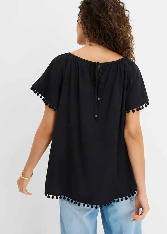 Blusa in misto viscosa morbido, bonprix