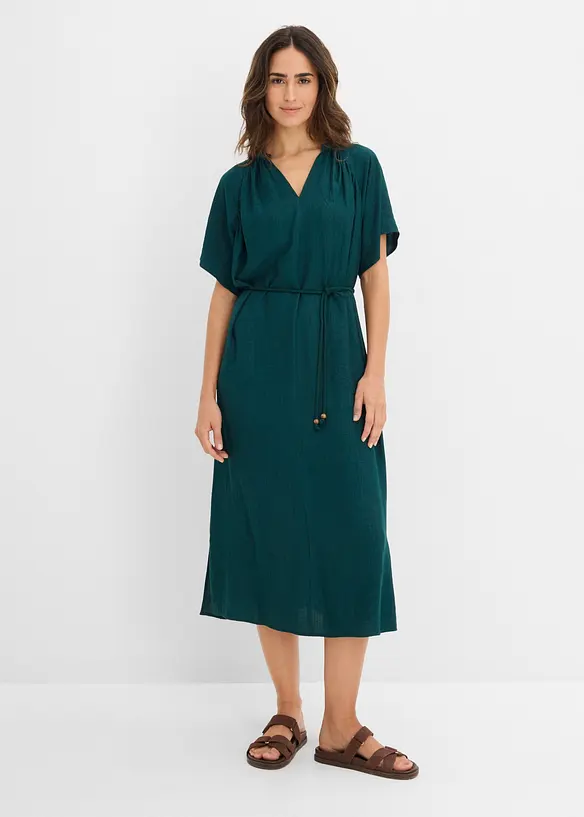 Abito midi in misto viscosa morbido, bonprix