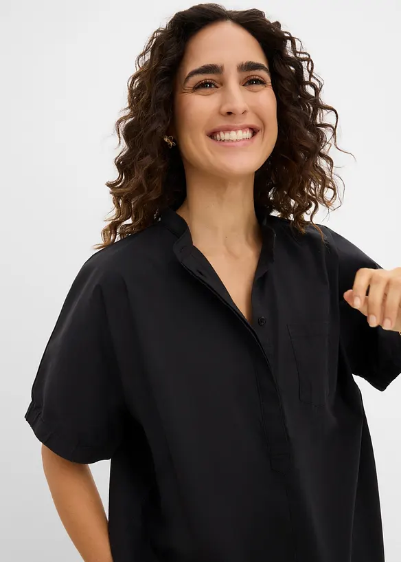 Blusa a maniche corte con spalle scese, bonprix