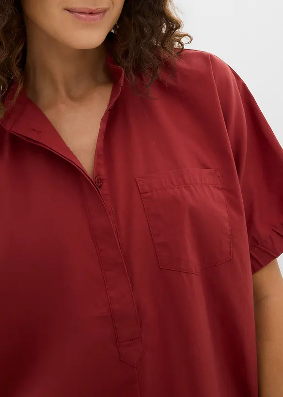 Blusa a maniche corte con spalle scese, bonprix